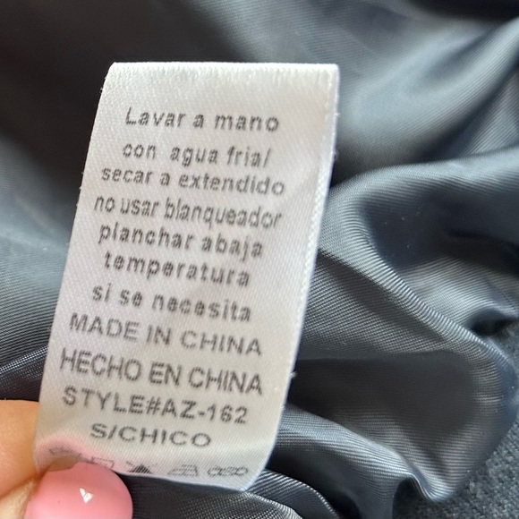 FATE by LFD Black Velour Lined Jacket Size Small - Picture 9 of 12